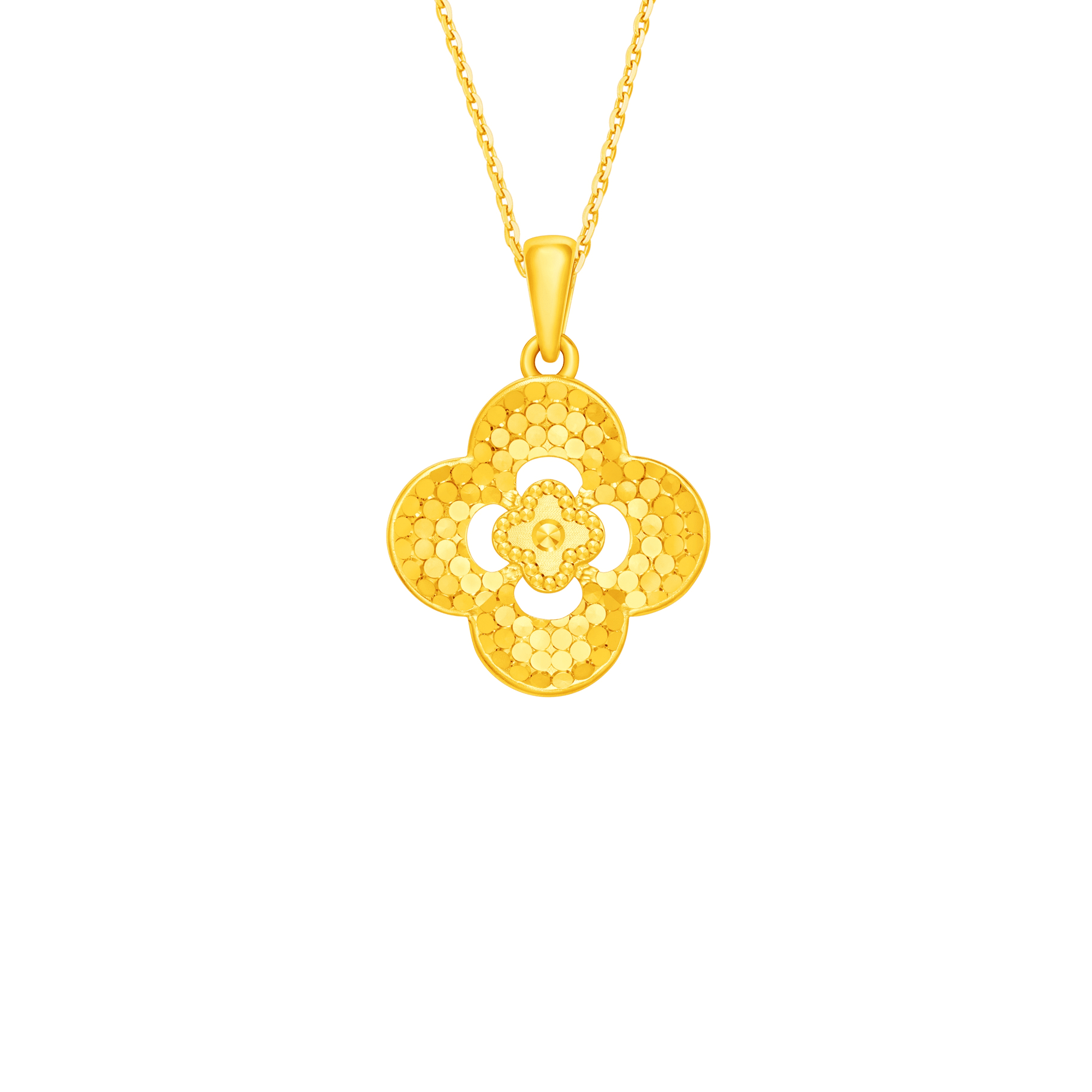 Enchanting Blossom Pendant in 916 Gold - Maxi-Cash