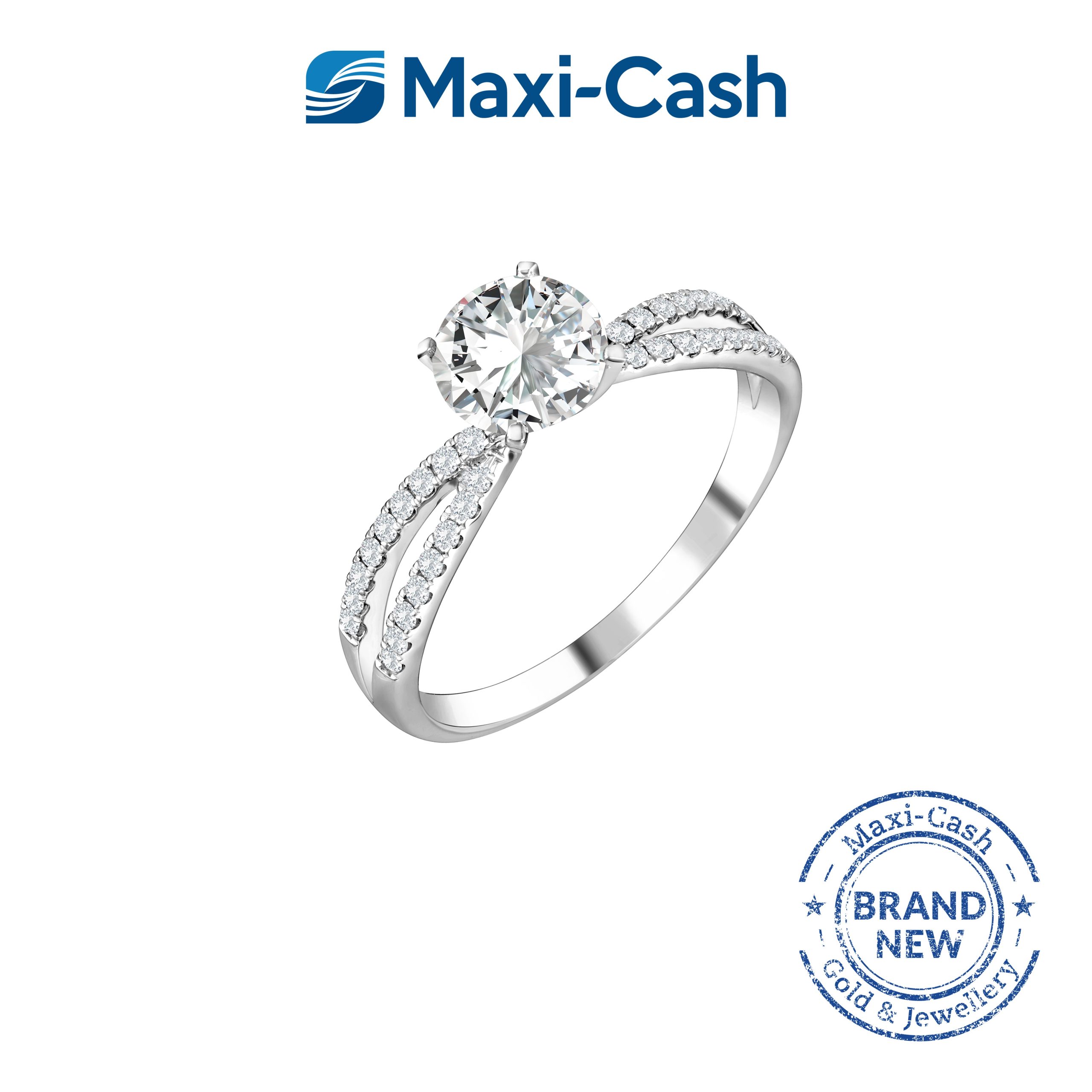 True Carat Diamond Demure Ring in 18K White Gold