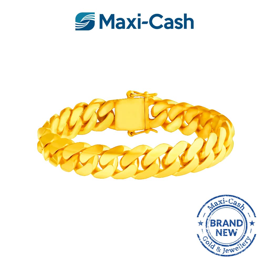 Cuban Link Bracelet in 916 Gold