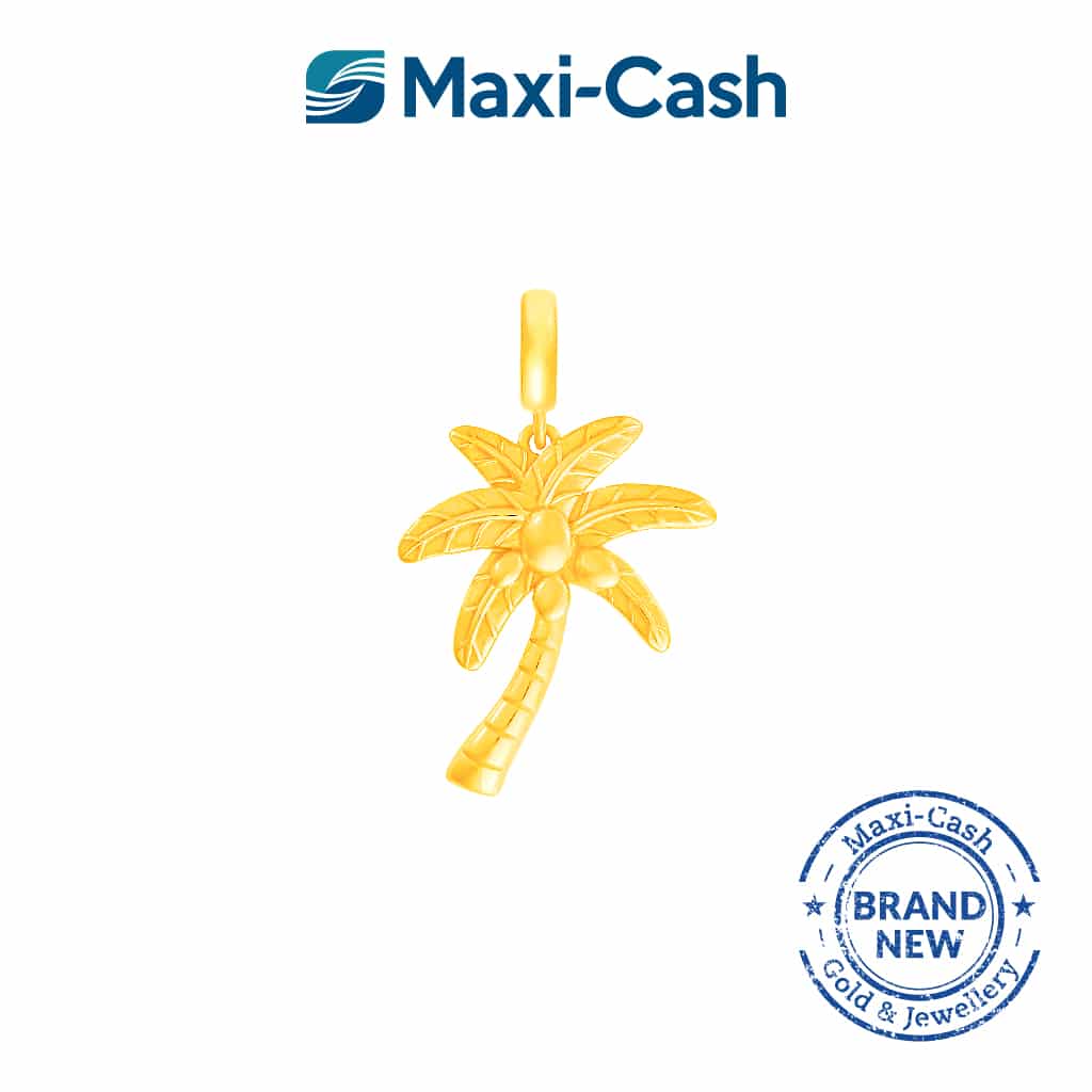 Palm Tree Fantasi Charm in 916 Gold
