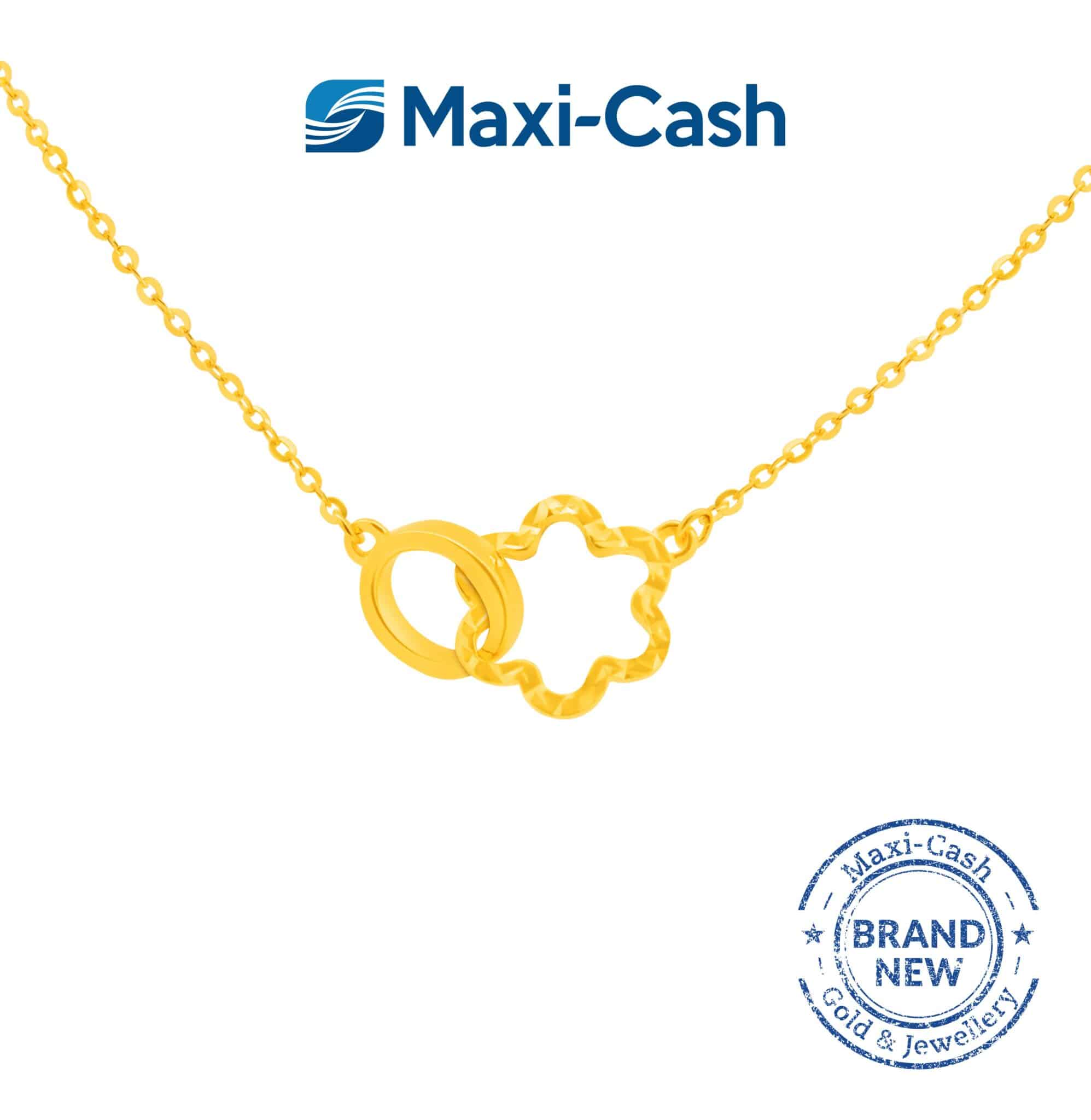 Infinity Link Necklace in 916 Gold