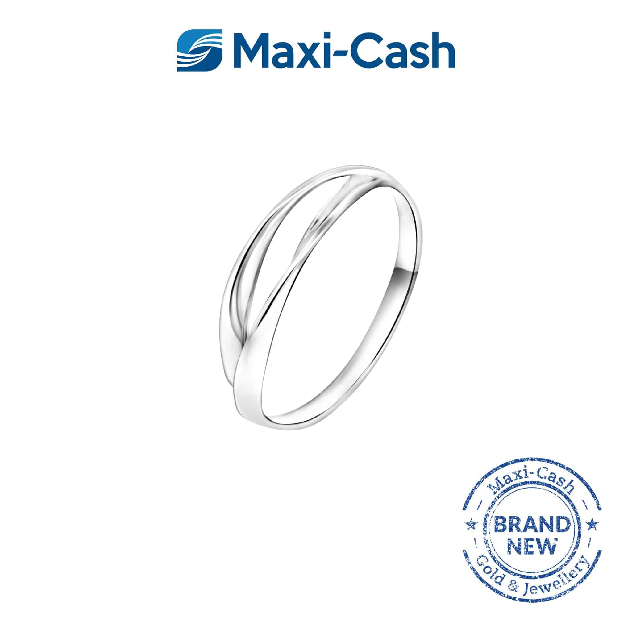 Dual Band Elegance Ring in 18K White Gold