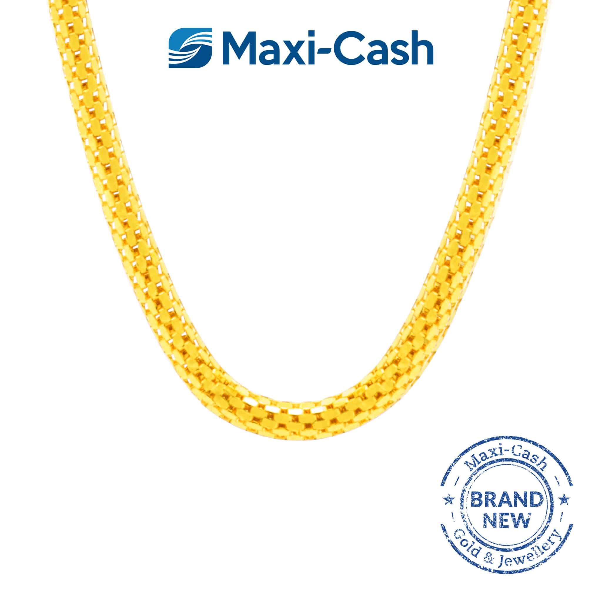 Popcorn Chain in 916 Gold