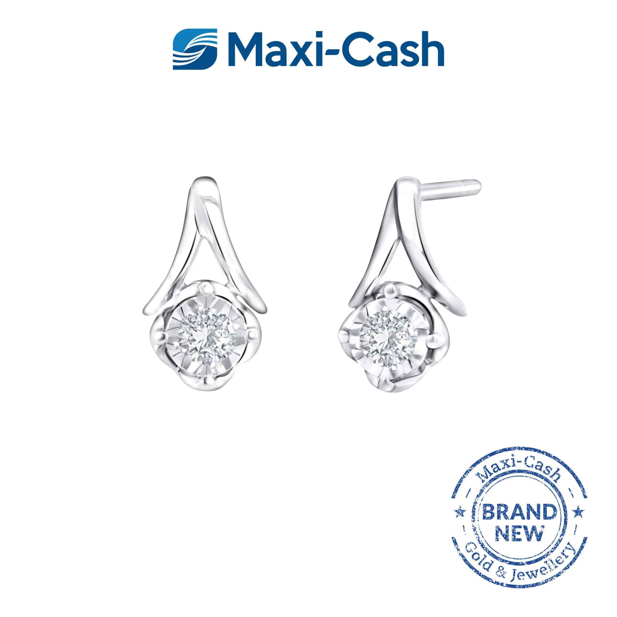 Diamond Starlite Earrings in 18K White Gold