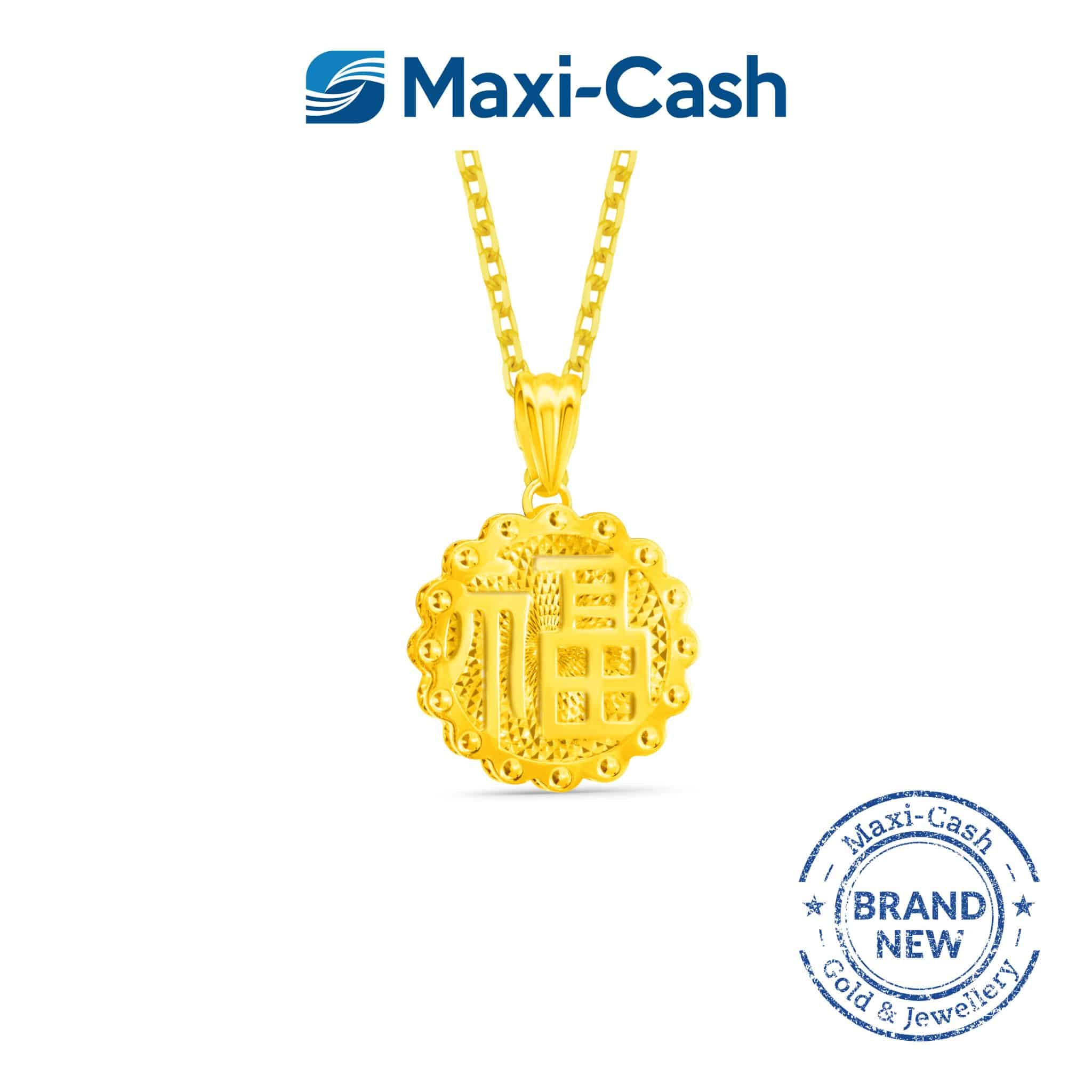 Golden Fortune Pendant in 916 Gold