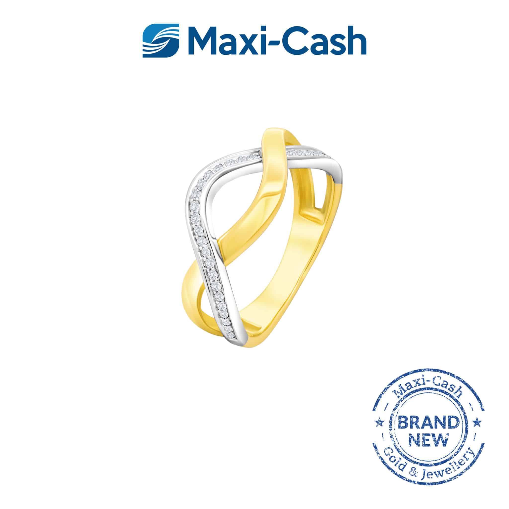 Eternal Twirl Diamond Ring in 14K Yellow Gold