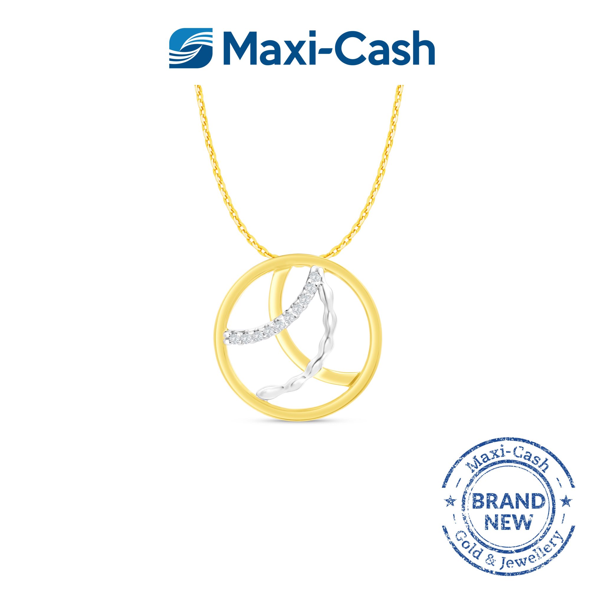 Diamond Circle Dreams Pendant in 14K Yellow Gold