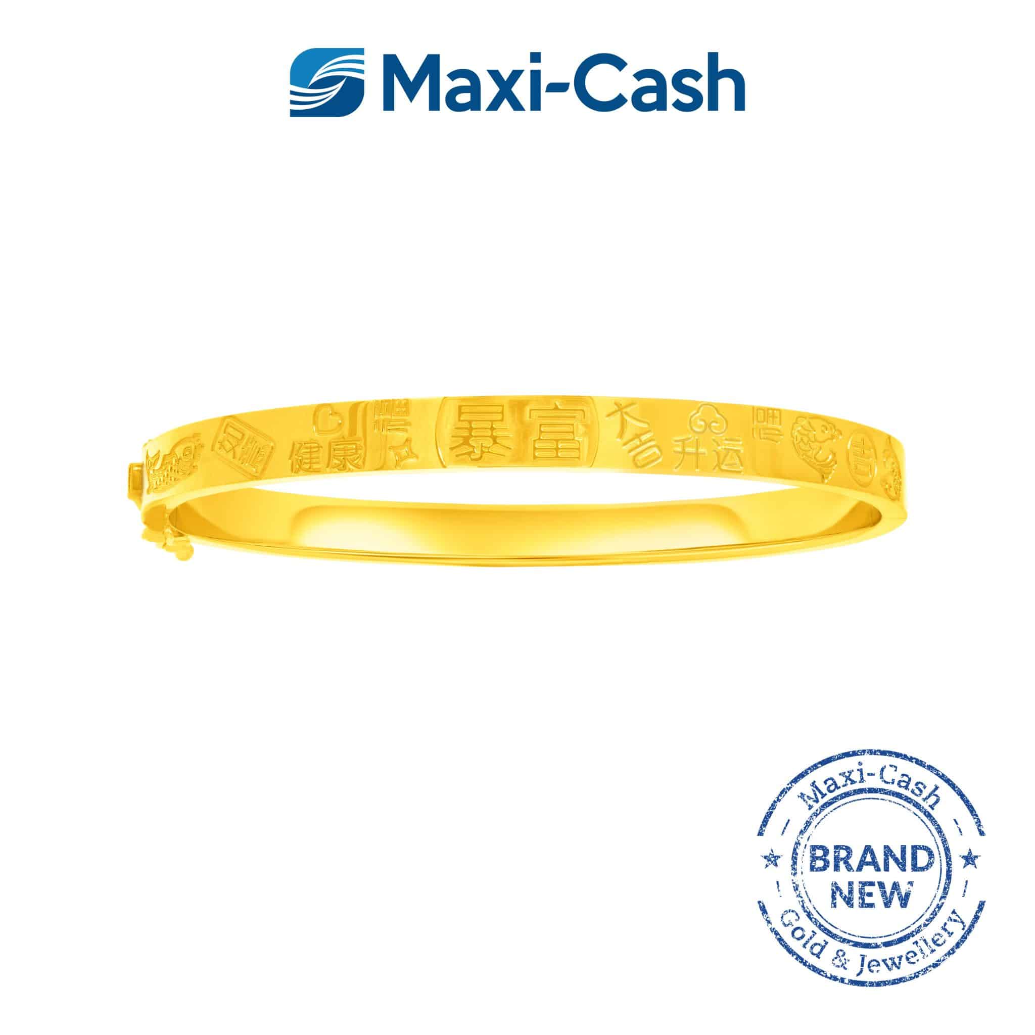 Abundant Blessings Bangle in 916 Gold