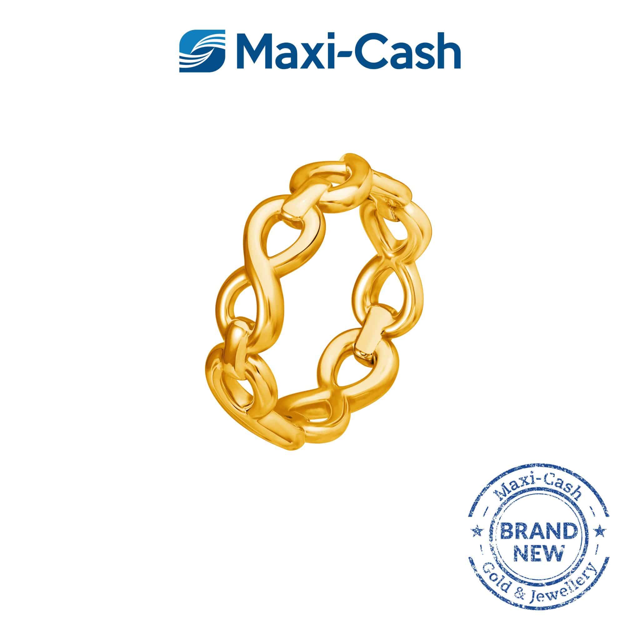 Infinity Knots Ring in 999 Gold