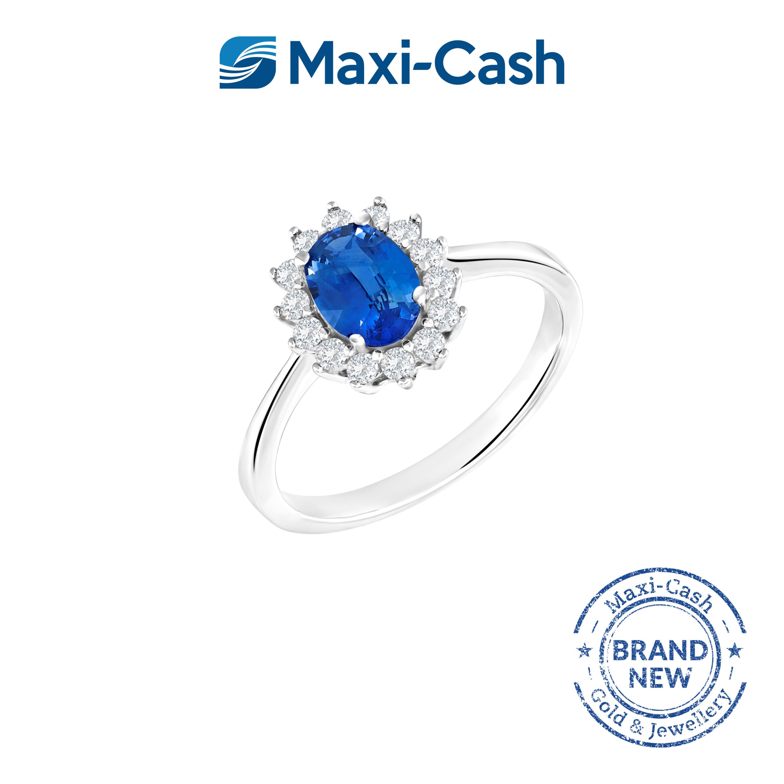 Sapphire Regal Prezioni Ring in 18K White Gold