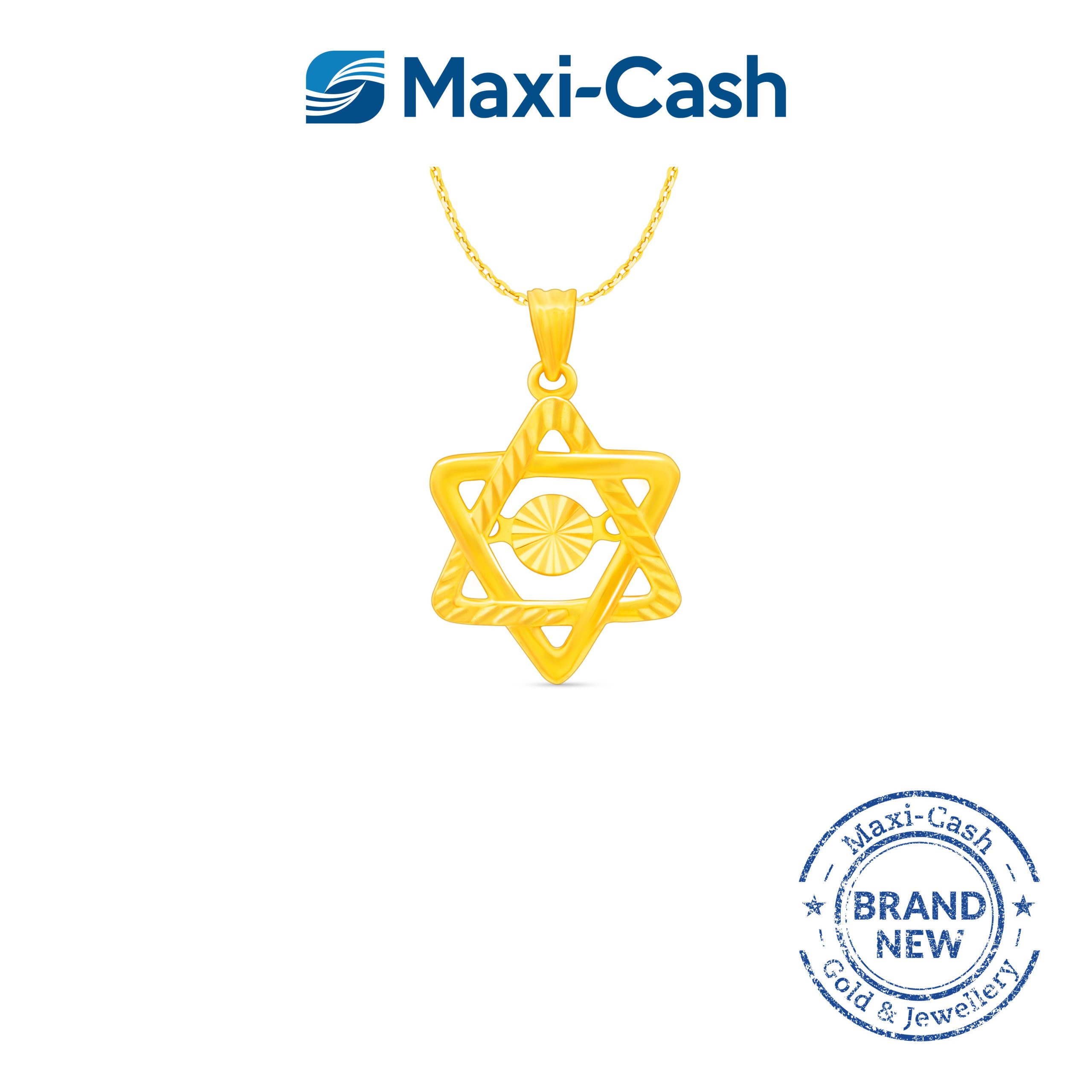 Dazzling Star Dancing Pendant in 916 Gold