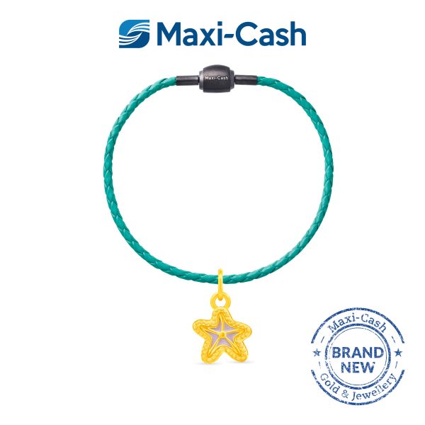 Enchanting Starfish Fantasi Charm in 999 Gold - Image 2