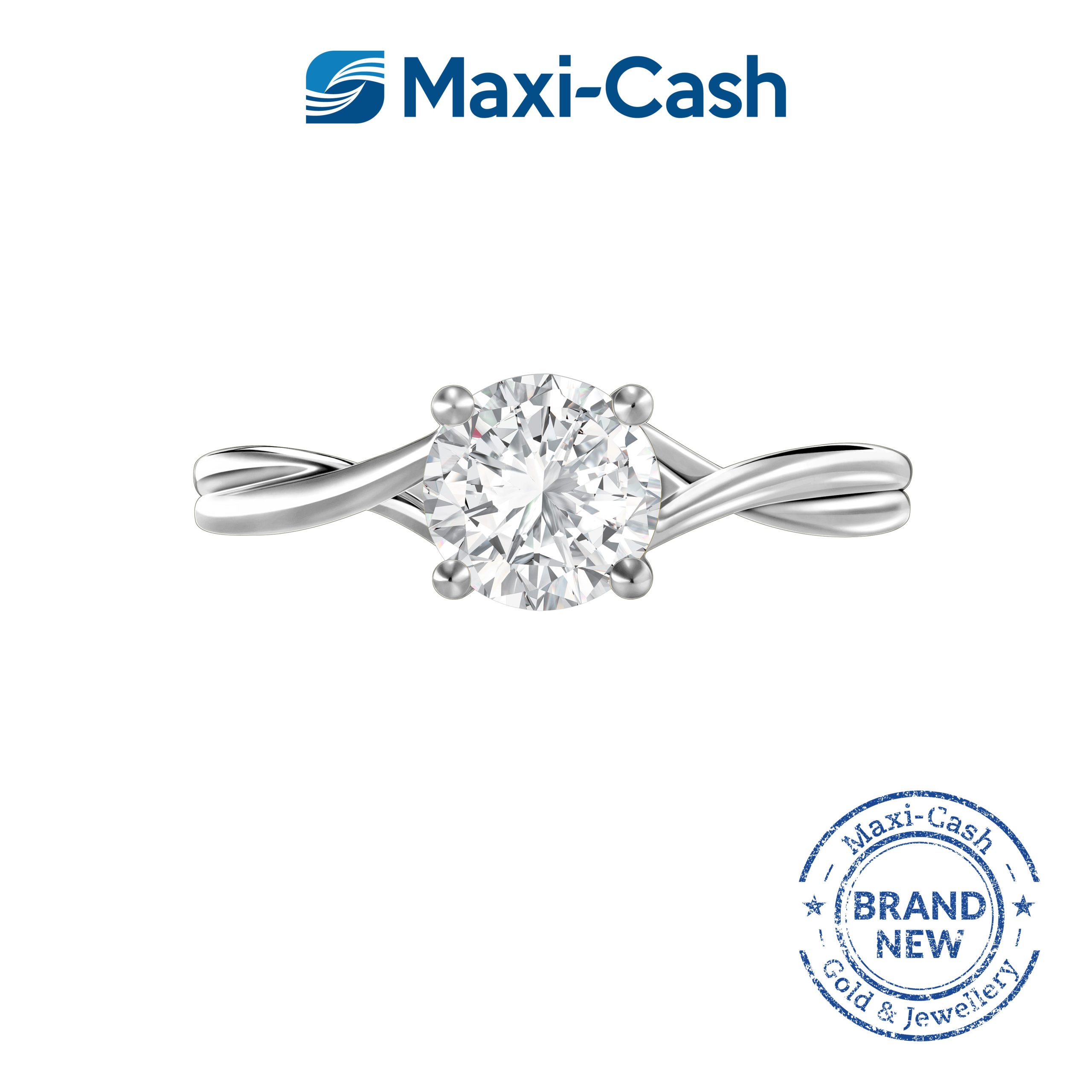 True Carat Diamond Infinity Ring in 18K White Gold