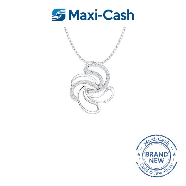 Diamond Infinite Brilliance Pendant in 18K White Gold