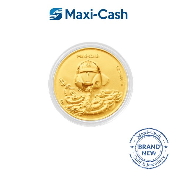 MediaCorp 嘻哈蛇 Xī Hā Shé 999 Pure Gold Coin (Round) in 999 Gold